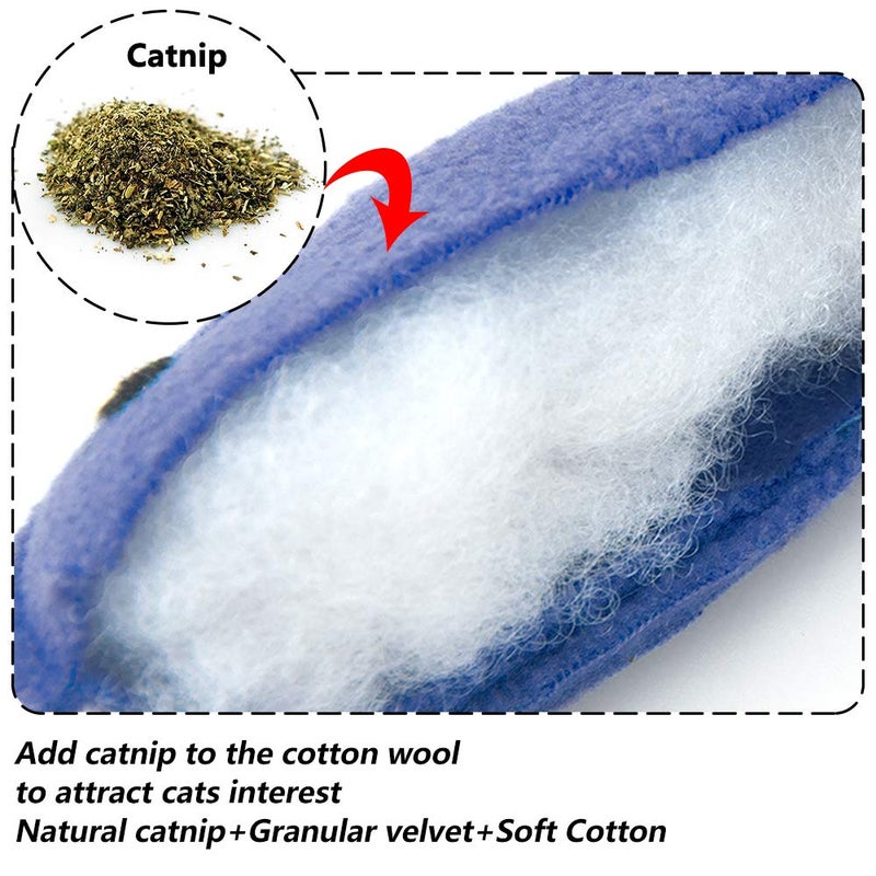 AWOOF Catnip Toys for Indoor Cats, 6 Pack Cat Chew Toys Plush Interactive Cat Kicker Toy for Indoor Kitten Exercise for All Breeds - Image 5